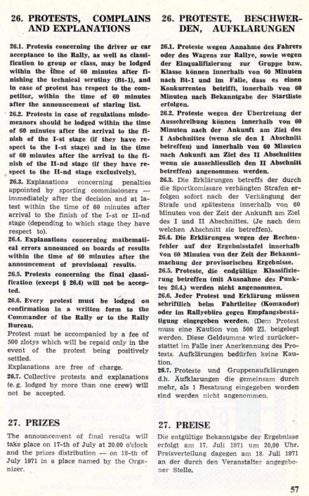 Rajd Polski - 1971r.